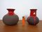 Vases Lava en Céramique par Lehmann, Danemark, 1960s, Set de 2 2