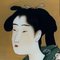 Peinture sur Verre Ukiyo-e Revers de Fumeur d'Opium, Époque Shōwa 3