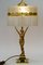 Art Deco Table Lamp with Tin Figurine and Glass Shade, Vienna, Austria, 1920s 14