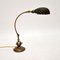 Lámpara de escritorio Bankers de almeja de latón, años 20, Imagen 1