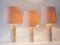 Mid-Century Modern Travertine Table Lamps, Italy, 1960s, Set of 3, Image 10