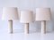 Mid-Century Modern Travertine Table Lamps, Italy, 1960s, Set of 3 1