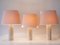Mid-Century Modern Travertine Table Lamps, Italy, 1960s, Set of 3 5