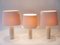 Mid-Century Modern Travertine Table Lamps, Italy, 1960s, Set of 3, Image 7