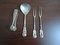 Silvered Coffee Cutlery with Rose Pattern, Germany, 1970s, Set of 28 6