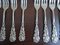 Silvered Coffee Cutlery with Rose Pattern, Germany, 1970s, Set of 28 4