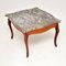 French Coffee Table with Marble Top, 1930s, Image 3