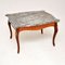 French Coffee Table with Marble Top, 1930s, Image 2