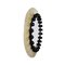 Modern Bohemian Round Ibiza Wall Mirror in Natural Fiber & Black Lacquer by HOMMÉS Studio, Image 2