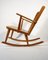Scandinavian Pine Rocking Chair by Göran Malmvall for Svensk Fur, 1950s 2