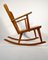 Scandinavian Pine Rocking Chair by Göran Malmvall for Svensk Fur, 1950s 1