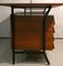 Danish Style Desk in Wood and Steel, Italy, 1960s, Image 9