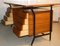 Schreibtisch im dänischen Stil aus Holz & Stahl, Italien, 1960er 3