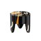 Azure Bedside Table in Black Yellow Wood Marquetry by HOMMÉS Studio, Image 1