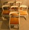Samt & Holz Stühle von Mario Sabot, Italien, 1970er, 6er Set 10