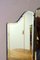 Antique Art Deco Dressing Table with Trifold Mirrors & Queen Ann Legs 19