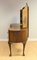 Antique Art Deco Dressing Table with Trifold Mirrors & Queen Ann Legs, Image 12