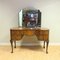 Antique Art Deco Dressing Table with Trifold Mirrors & Queen Ann Legs 2
