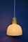Skandinavische Deckenlampe aus Glas & Messing in Gelb 6