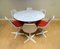 Tavolo da pranzo in marmo con sedie di Maurice Burke per Arkana, set di 7, Immagine 3