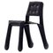 Chaise 0.5 Sculpturale en Acier au Carbone Noir par Zieta 1