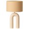 Ecru Ceramic Arko Table Lamp by Simone & Marcel, Image 1