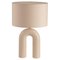 Ecru Ceramic Arko Table Lamp by Simone & Marcel, Image 1