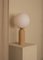 Oak and Brass Atlas Table Lamp by Simone & Marcel 3