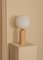 Oak and Brass Atlas Table Lamp by Simone & Marcel, Image 2