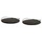 Touché Bois Trays in Black Ash Wood by Mason Editions, Set of 2, Image 1
