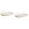 Taupe Touched D Trays by Mason Editions, Set of 2 1