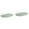 Sage Green Touché D Trays by Mason Editions, Set of 2 1