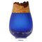 Iris Blue Frida with Fine Cuts Stacking Vase by Pia Wüstenberg 1
