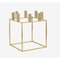 Gold Plated Kubus 8 Candleholder by Lassen 2