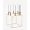 Gold Plated Kubus 8 Candleholder by Lassen 3