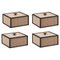 Oak Frame Boxes by Lassen, Set of 4 1