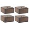 Smoked Oak Frame Boxes by Lassen, Set of 4 1