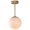 Lampe à Suspension Globe en Verre Opal 20 par Schwung 1