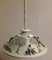 Lampada da soffitto vintage fatta a mano in ceramica colorata, 1990, Immagine 3
