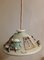 Lámpara de techo vintage hecha a mano de cerámica figurativa coloreada, 1990, Imagen 4