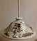 Lámpara de techo vintage hecha a mano de cerámica figurativa coloreada, 1990, Imagen 2
