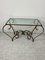 Wrought Iron Coffee Table and Glass Top, Italy, 1980s 11
