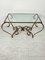 Wrought Iron Coffee Table and Glass Top, Italy, 1980s, Image 1