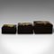 Japanese Art Deco Lacquered Nesting Storage Boxes, 1940s, Set of 3 5