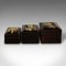 Japanese Art Deco Lacquered Nesting Storage Boxes, 1940s, Set of 3 7