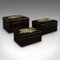 Japanese Art Deco Lacquered Nesting Storage Boxes, 1940s, Set of 3 1
