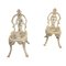 Antique French Victorian Style Iron Chairs, Set of 2, Image 4