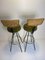Rattan & Brass Bar Stools by Herta Maria Witzemann for Hugo Müller, 1950s, Set of 2, Image 4