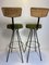 Rattan & Brass Bar Stools by Herta Maria Witzemann for Hugo Müller, 1950s, Set of 2, Image 3
