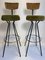 Rattan & Brass Bar Stools by Herta Maria Witzemann for Hugo Müller, 1950s, Set of 2, Image 1